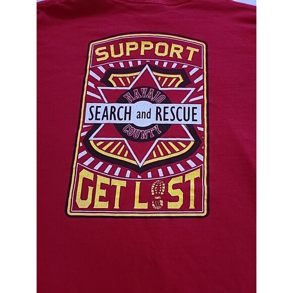 PARK SUPPORT YOUR LOCAL SEARCH & RESCUE TEAM Get Lost T SHIRT Mens Xl - Picture 12 of 12